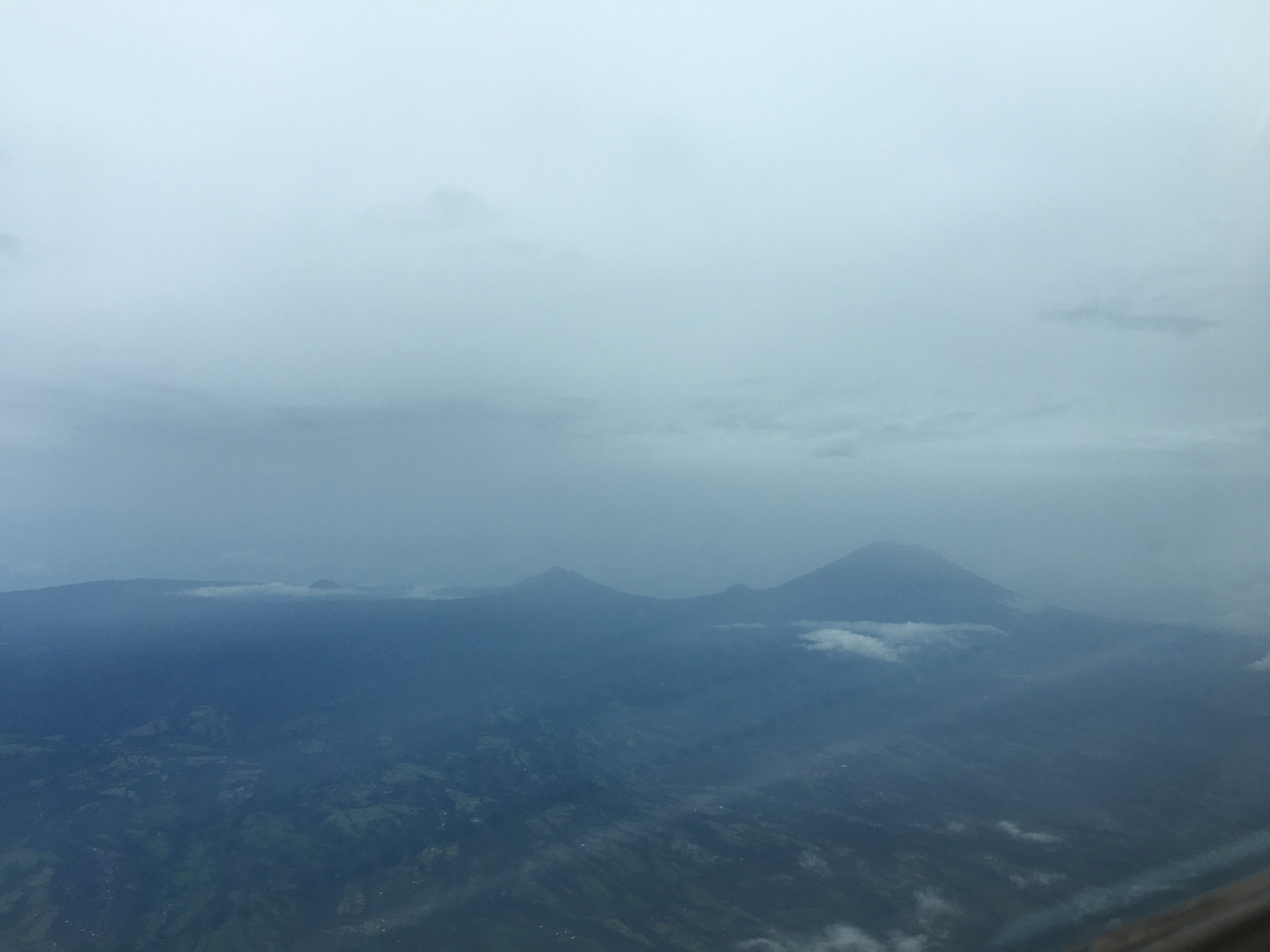Mount Agung area near Bali before eruption